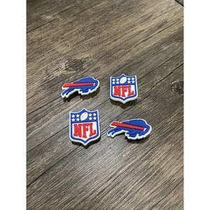 Buffalo Bills Football Team Charm For Crocs Shoe Charms - 4 Pieces